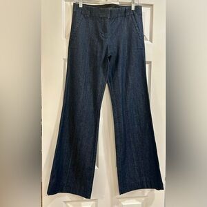 J. Crew Women's Dark Blue wide Leg trouser Jeans